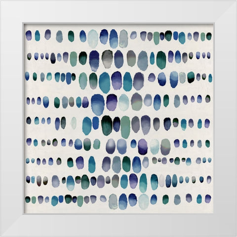 Playful Jewel Tones II White Modern Wood Framed Art Print by Perry, Angela