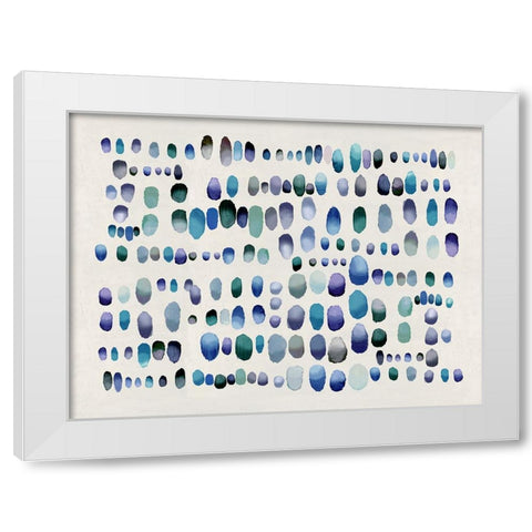 Playful Jewel Tones III White Modern Wood Framed Art Print by Perry, Angela