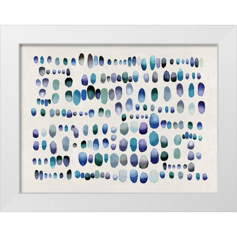 Playful Jewel Tones III White Modern Wood Framed Art Print by Perry, Angela