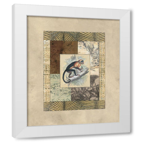 Exotic V White Modern Wood Framed Art Print by Weaver, Amy