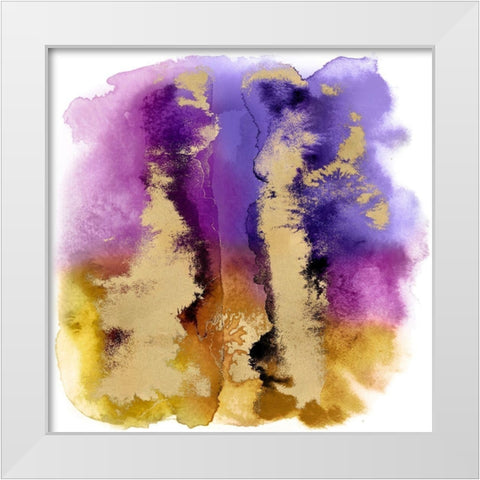 Magical Mist with Gold I White Modern Wood Framed Art Print by Riley, Bella