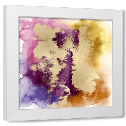 Magical Mist with Gold II White Modern Wood Framed Art Print by Riley, Bella