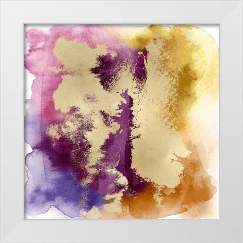 Magical Mist with Gold II White Modern Wood Framed Art Print by Riley, Bella