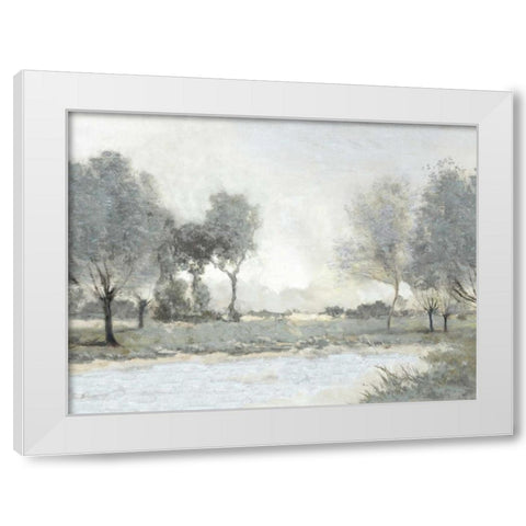 By the Pond I White Modern Wood Framed Art Print by McKee, Christy