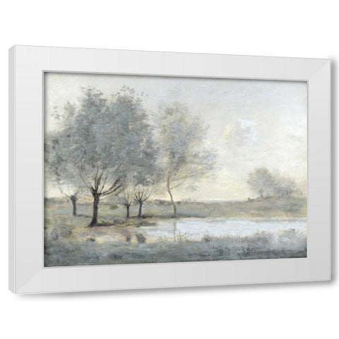 By the Pond II White Modern Wood Framed Art Print by McKee, Christy
