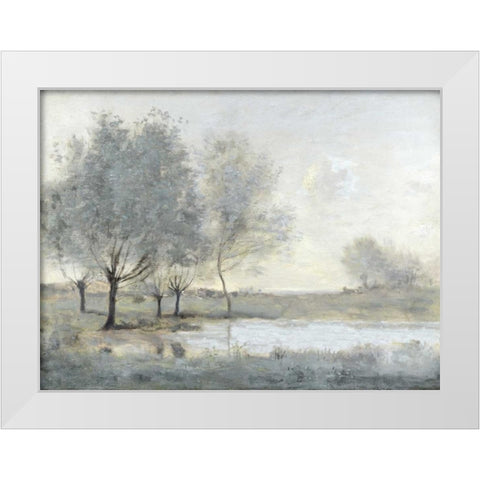 By the Pond II White Modern Wood Framed Art Print by McKee, Christy