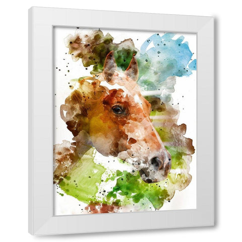 Paint I White Modern Wood Framed Art Print by Young, Chamira