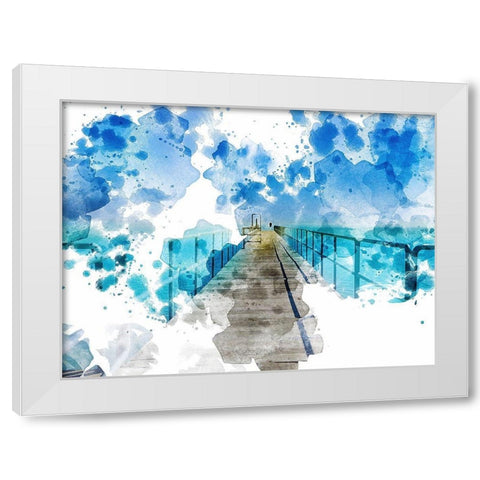 Pier I White Modern Wood Framed Art Print by Young, Chamira