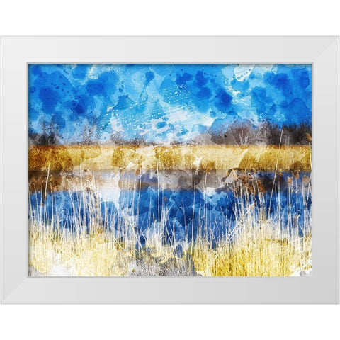 Phragmites I White Modern Wood Framed Art Print by Young, Chamira