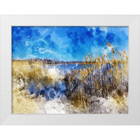Phragmites II White Modern Wood Framed Art Print by Young, Chamira