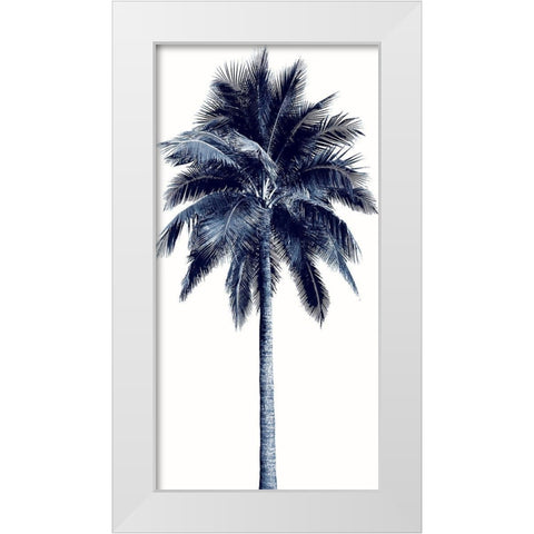 Palm Tree Blue I White Modern Wood Framed Art Print by Blake, Madeline