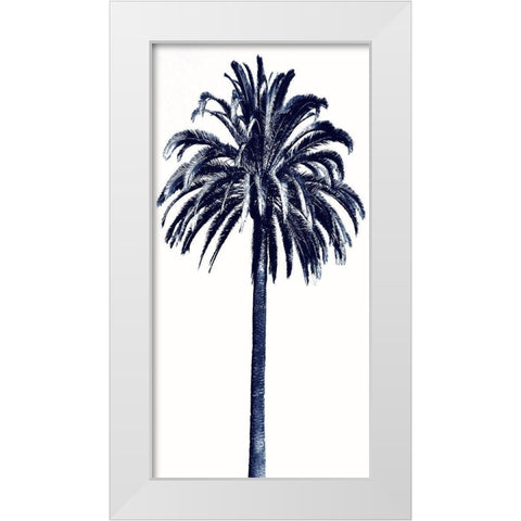Palm Tree Blue III White Modern Wood Framed Art Print by Blake, Madeline