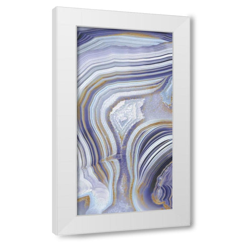 Agate Flow I White Modern Wood Framed Art Print by Carson, Danielle
