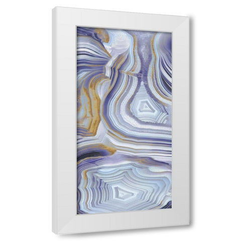 Agate Flow II White Modern Wood Framed Art Print by Carson, Danielle