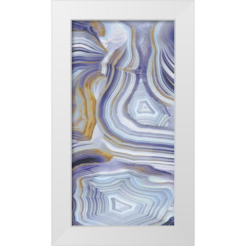 Agate Flow II White Modern Wood Framed Art Print by Carson, Danielle