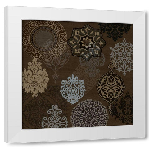 Ornament Collection I White Modern Wood Framed Art Print by Roberts, Ellie