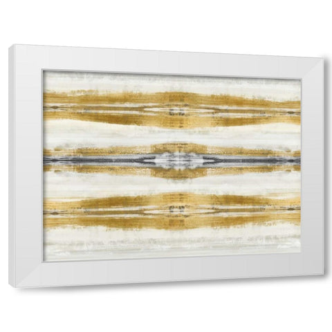 Emminent in Gold I White Modern Wood Framed Art Print by Roberts, Ellie