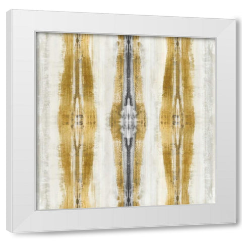 Emminent in Gold II White Modern Wood Framed Art Print by Roberts, Ellie
