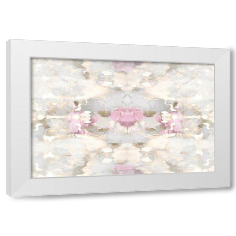Reflections in Pink Blush White Modern Wood Framed Art Print by Blake, Madeline