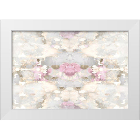Reflections in Pink Blush White Modern Wood Framed Art Print by Blake, Madeline