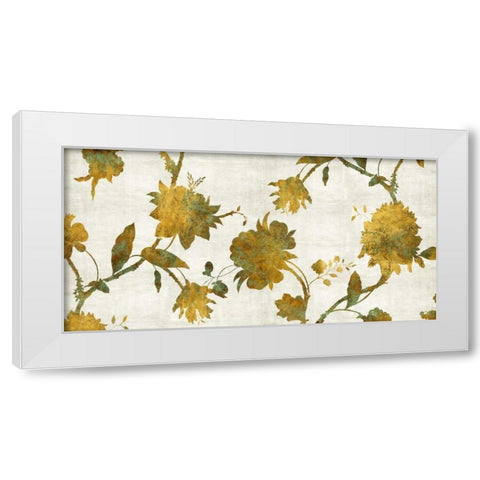 Patina on Gold White Modern Wood Framed Art Print by Lange, Erin