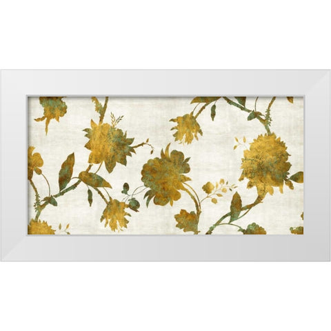 Patina on Gold White Modern Wood Framed Art Print by Lange, Erin