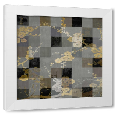 Blossoms Reflections II White Modern Wood Framed Art Print by Lange, Erin