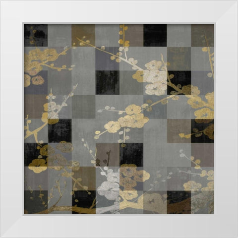 Blossoms Reflections II White Modern Wood Framed Art Print by Lange, Erin