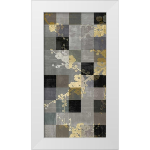 Blossom Panel II White Modern Wood Framed Art Print by Lange, Erin