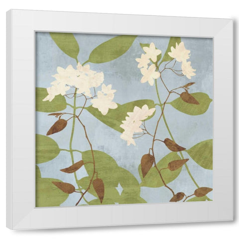 Secret Garden I White Modern Wood Framed Art Print by Lange, Erin
