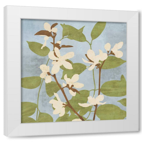 Secret Garden II White Modern Wood Framed Art Print by Lange, Erin