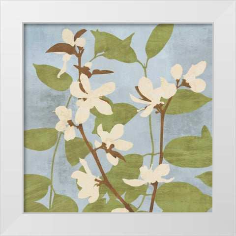 Secret Garden II White Modern Wood Framed Art Print by Lange, Erin