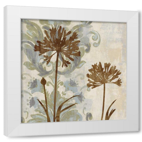Floral Oasis I White Modern Wood Framed Art Print by Lange, Erin