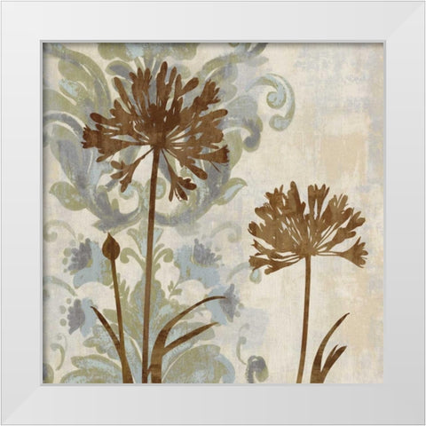 Floral Oasis I White Modern Wood Framed Art Print by Lange, Erin
