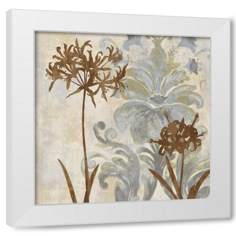 Floral Oasis II White Modern Wood Framed Art Print by Lange, Erin