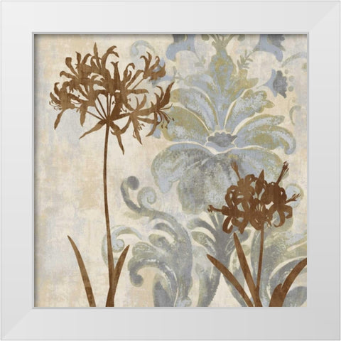 Floral Oasis II White Modern Wood Framed Art Print by Lange, Erin