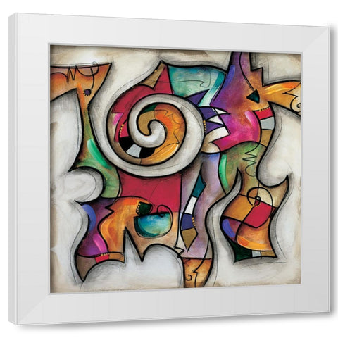 Swirl II White Modern Wood Framed Art Print by Waugh, Eric