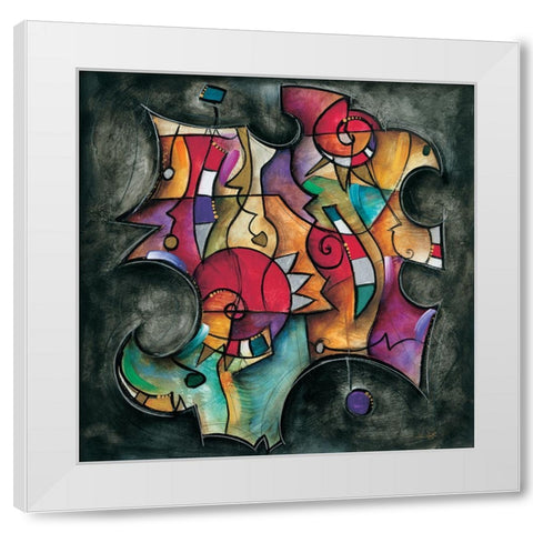 Noir Duet II White Modern Wood Framed Art Print by Waugh, Eric