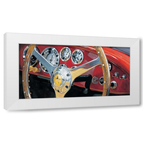 Gran Premio White Modern Wood Framed Art Print by Brook, Francis