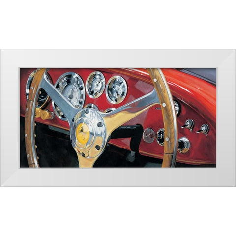 Gran Premio White Modern Wood Framed Art Print by Brook, Francis