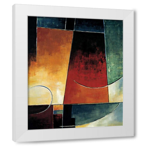 In the Mix I White Modern Wood Framed Art Print by Taylor, Franklin