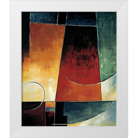 In the Mix I White Modern Wood Framed Art Print by Taylor, Franklin