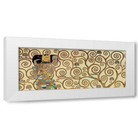 Expectation White Modern Wood Framed Art Print by Klimt, Gustav