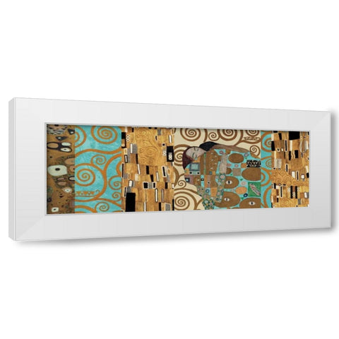 Klimt I 150th Anniversary - Fulfillment White Modern Wood Framed Art Print by Klimt, Gustav