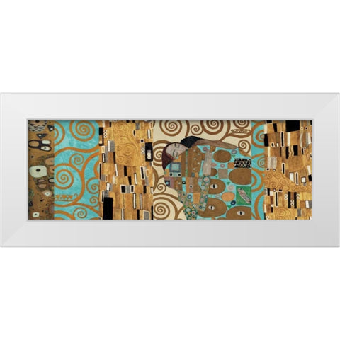 Klimt I 150th Anniversary - Fulfillment White Modern Wood Framed Art Print by Klimt, Gustav