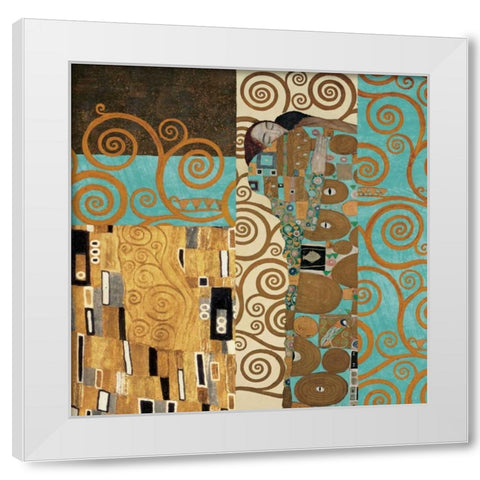 Klimt III 150th Anniversary - Fulfillment White Modern Wood Framed Art Print by Klimt, Gustav