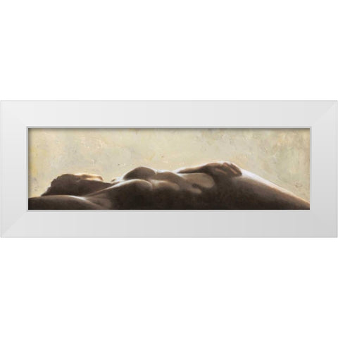 Silhouette White Modern Wood Framed Art Print by Mariani, Giorgio