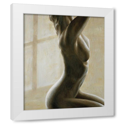 In penombra I White Modern Wood Framed Art Print by Mariani, Giorgio