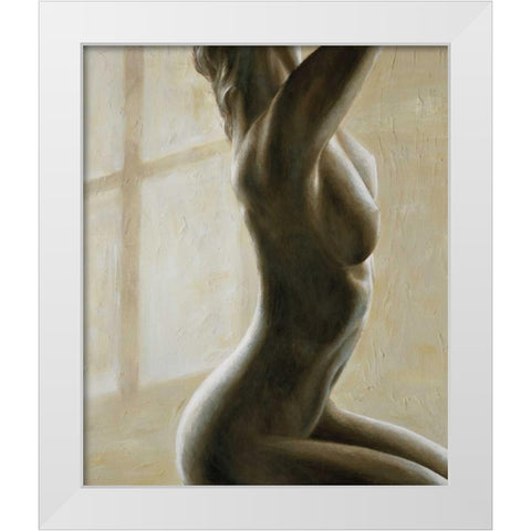 In penombra I White Modern Wood Framed Art Print by Mariani, Giorgio