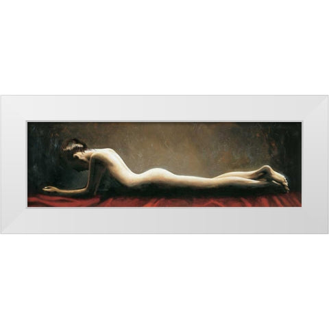 Quiete White Modern Wood Framed Art Print by Mariani, Giorgio